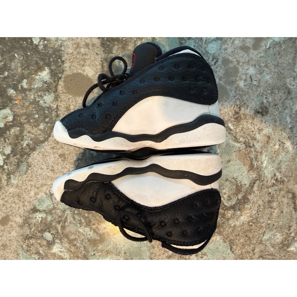 Kids Air Jordan 13 Retro Toddler Shoes Black White Red Basketball Sneakers 7C - Picture 3 of 5